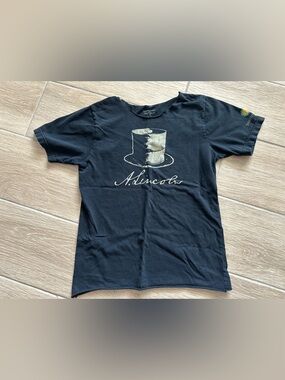 Smithsonian museum President Lincoln tshirt small black cut neck